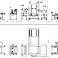 Hydraulic double roll mill continuous rolling equipment